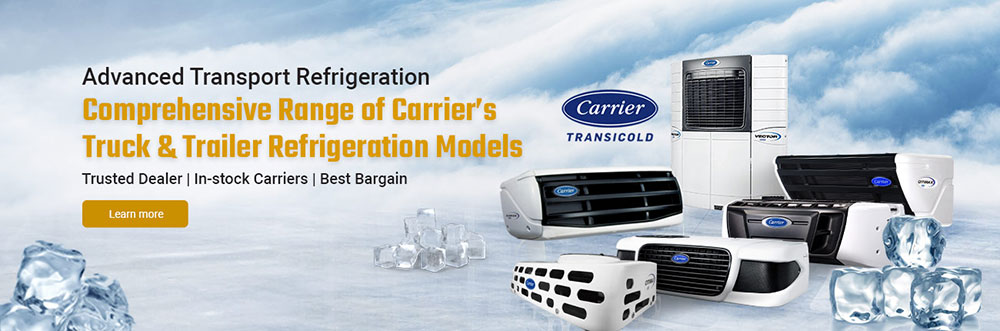 website banner design for transport and commercial refrigeration company