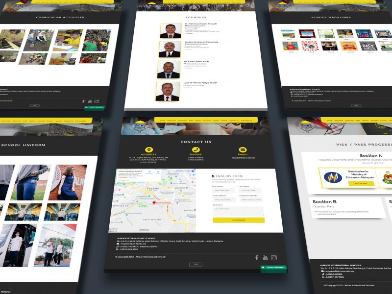 website development for international school