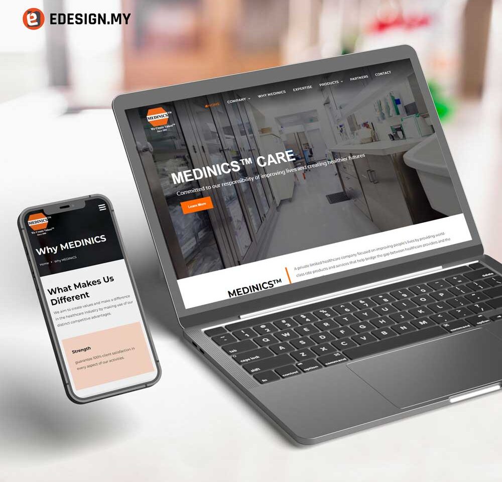 website development for healthcare company