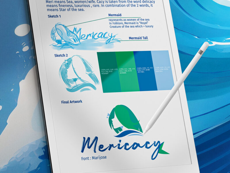 fish maw steak logo design