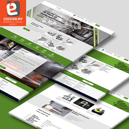 website design for precision tools manufacturer company