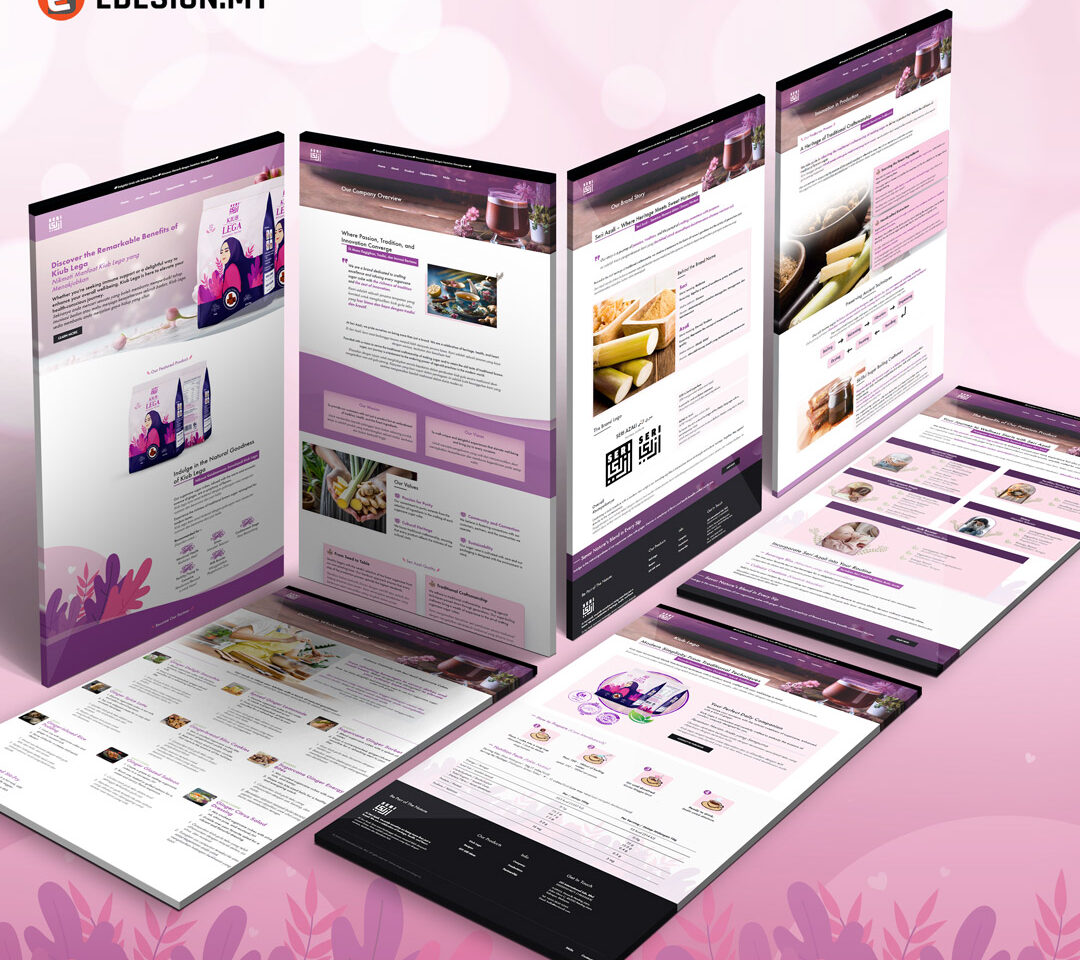 Healthy Drinks Website created by eDesign Malaysia