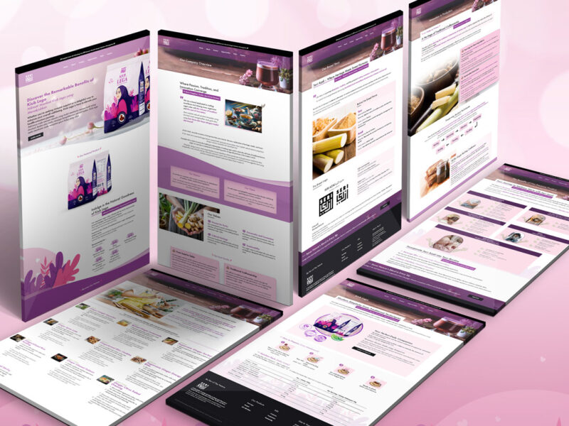 Healthy Drinks Website created by eDesign Malaysia