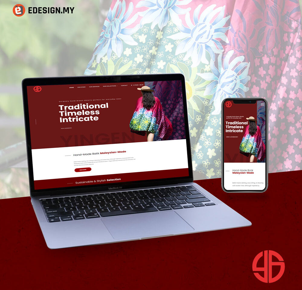 website designwebsite development for handcrafted batik company