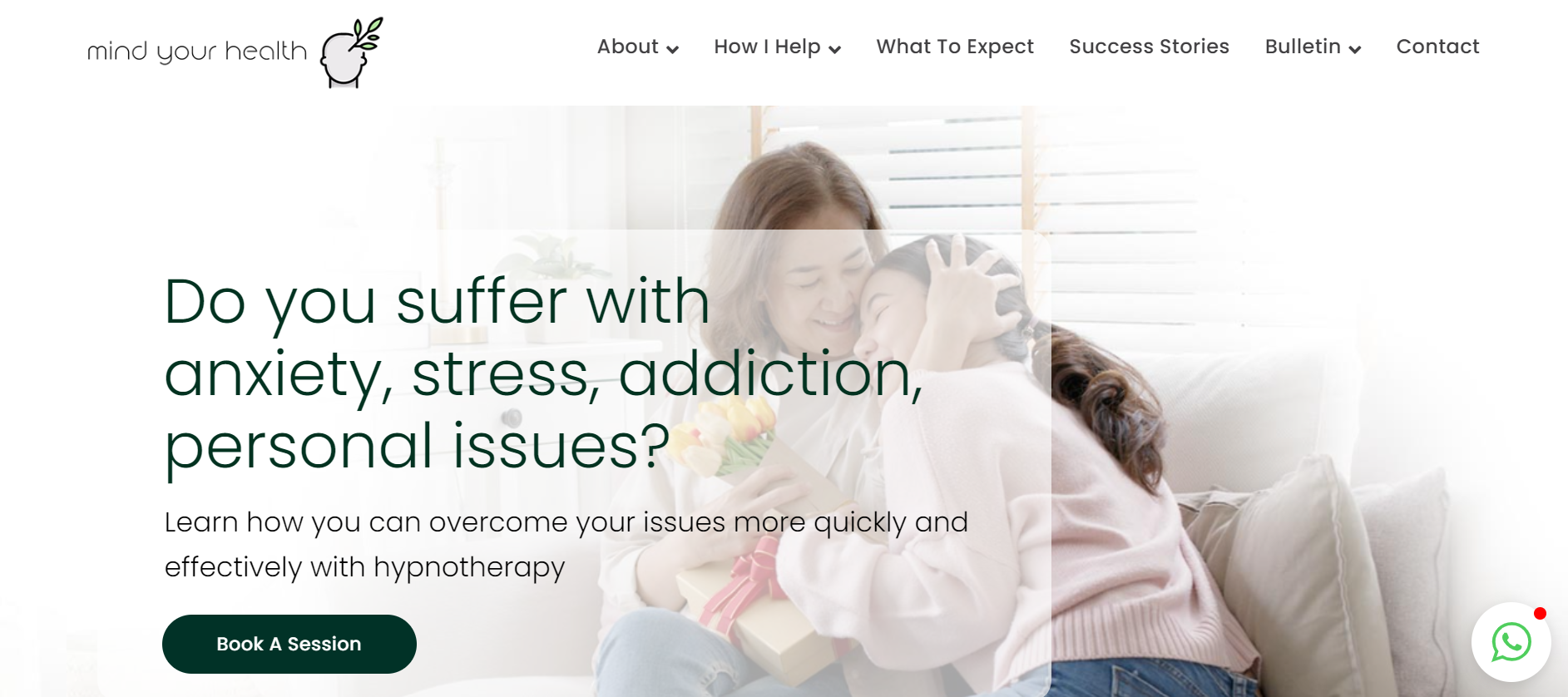 Mind Your Health Website Banner Hypnotherapy Online Services Provider Malaysia